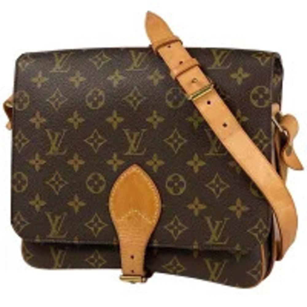 Louis Vuitton Cartouchiere Crossbody Shoulder Bag Monogram Brown
